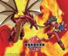 Дана Кусо и его Bakugan Pyrus Драго Guardian